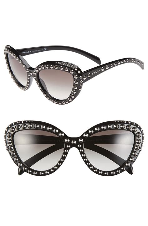 57mm cat eye sunglasses prada|prada heritage cat eye sunglasses.